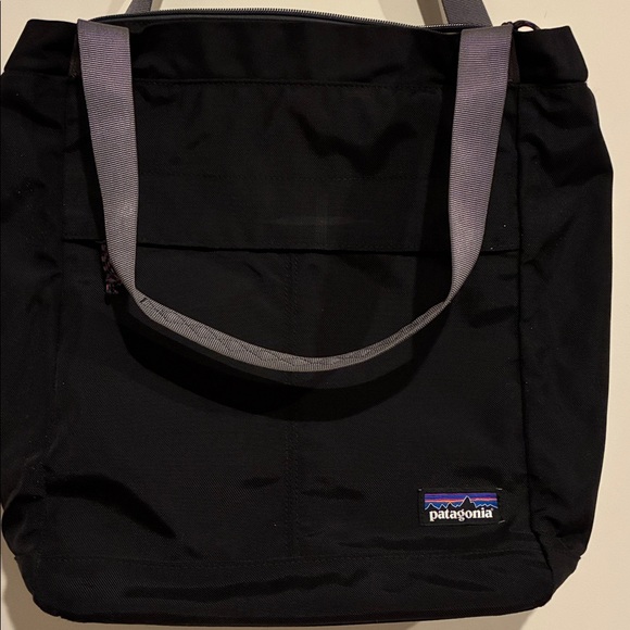 Patagonia Headway Tote Bag/ laptop work Travel Nylon black gray model #48775 - Picture 8 of 14